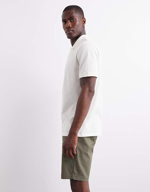 ASOS DESIGN Slim Regular Length Chino Shorts In Khaki