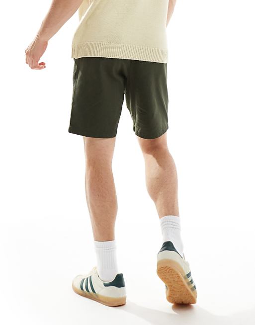ASOS DESIGN Slim Stretch Chino Shorts In Khaki