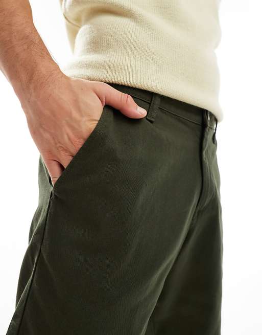 ASOS DESIGN Slim Stretch Chino Shorts In Khaki