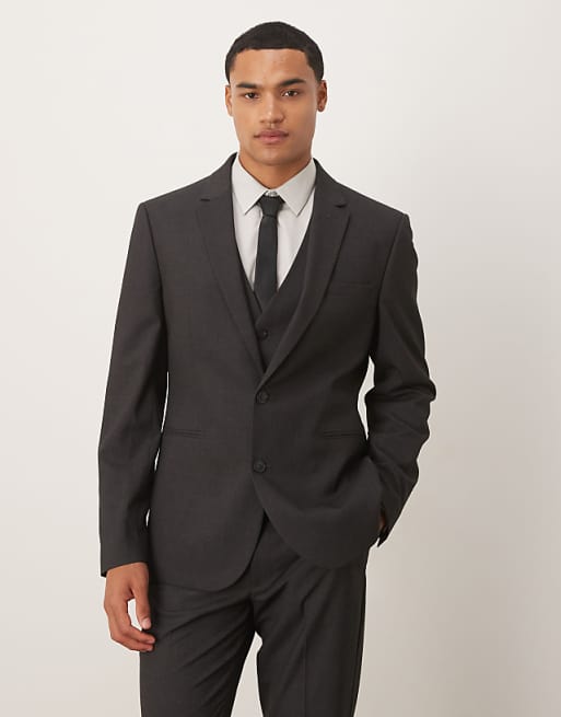ASOS DESIGN Slim Suit In Grey