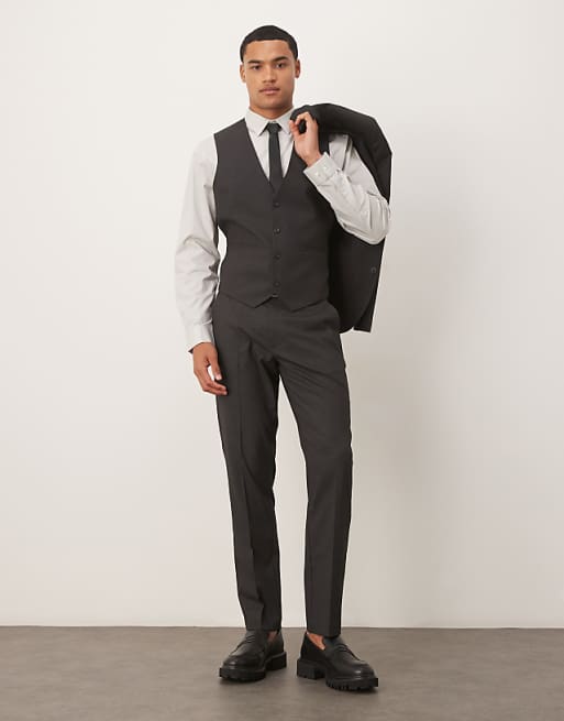 ASOS DESIGN slim suit in grey