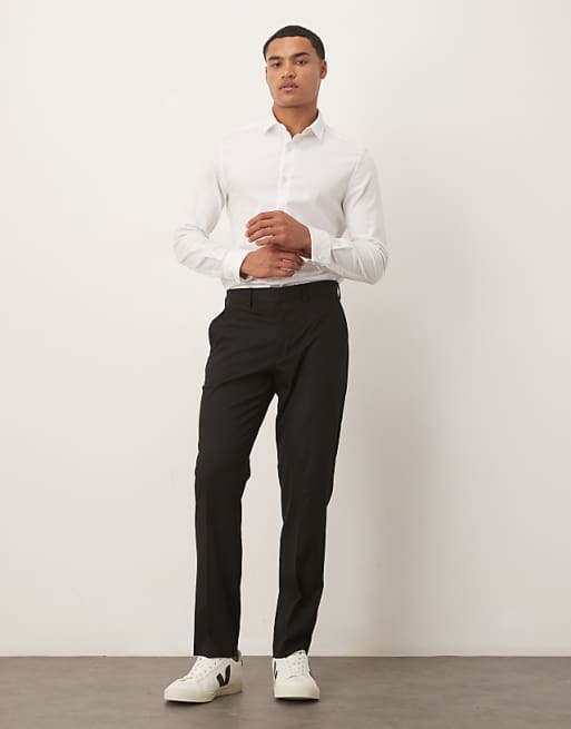 ASOS DESIGN Slim Suit Trouser In Black