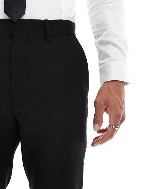 ASOS DESIGN Slim Suit Trousers In Black
