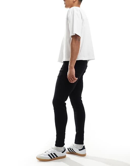 ASOS DESIGN Spray On Jeans With Power Stretch In Black