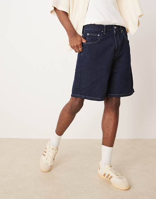 ASOS DESIGN Standard Length Denim Jort In Indigo