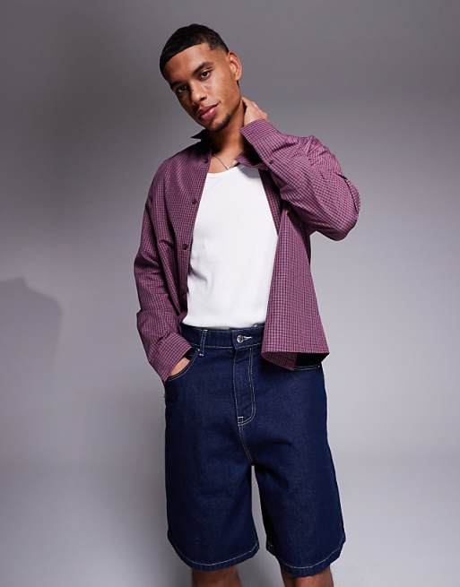 ASOS DESIGN Standard Length Denim Jort In Indigo