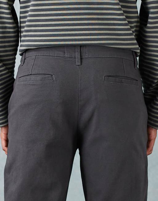 ASOS DESIGN Straight Chinos In Charcoal