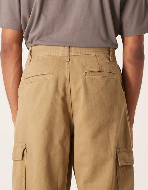ASOS DESIGN Straight Fit Cargo Trouser In Khaki
