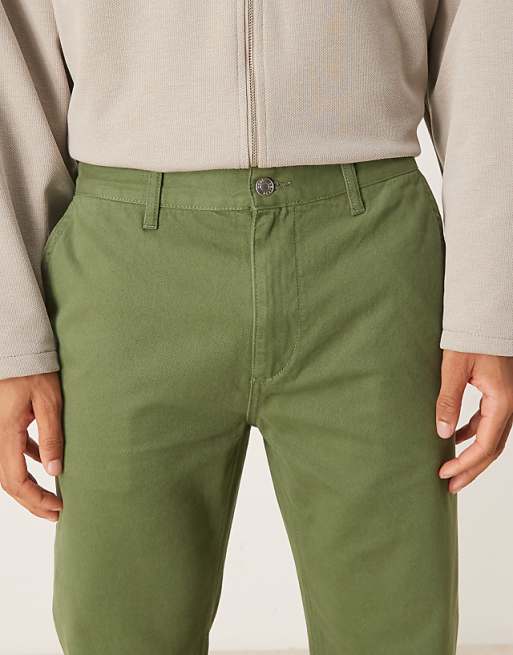 ASOS DESIGN Straight Fit Chino In Khaki