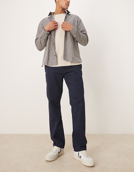 ASOS DESIGN Straight Fit Chino In Navy
