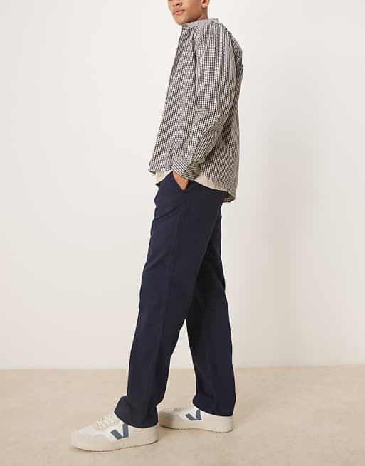 ASOS DESIGN Straight Fit Chino In Navy