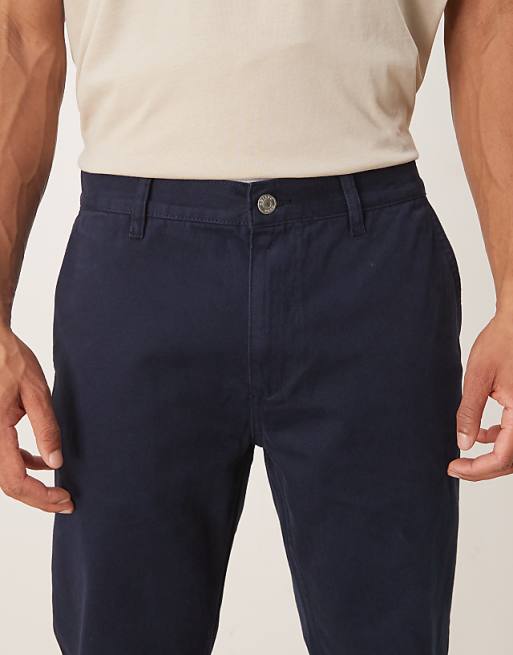 ASOS DESIGN Straight Fit Chino In Navy
