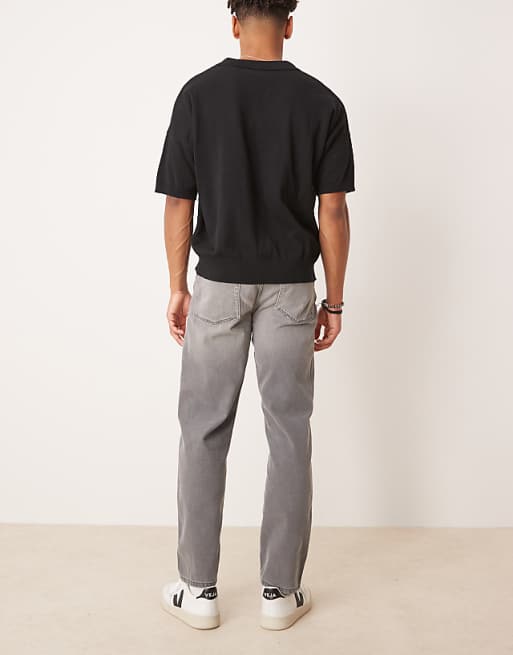 ASOS DESIGN Straight Fit Jeans In Grey