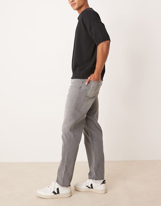 ASOS DESIGN Straight Fit Jeans In Grey