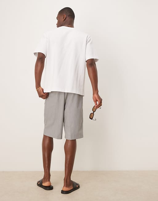 ASOS DESIGN Straight Fit Smart Shorts In Green