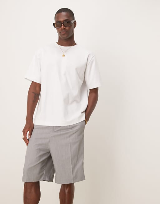 ASOS DESIGN Straight Fit Smart Shorts In Green