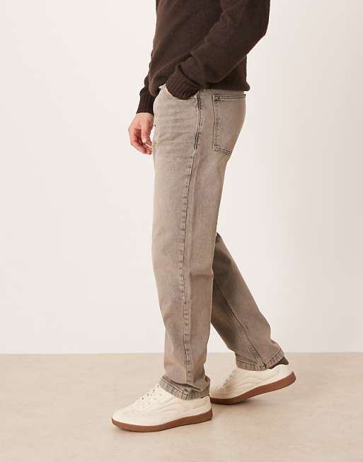ASOS DESIGN Straight Jeans In Grey Tint