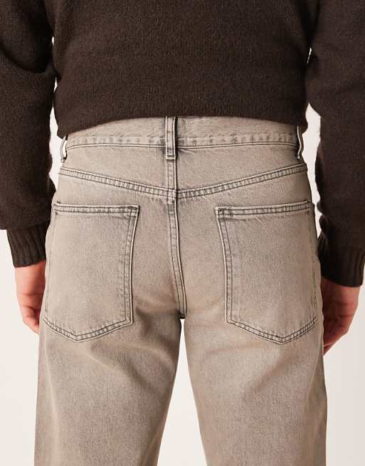 ASOS DESIGN Straight Jeans In Grey Tint