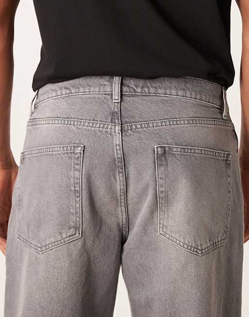 ASOS DESIGN Straight Jeans In Washed Grey