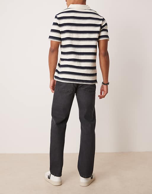 ASOS DESIGN Straight Leg Jeans In Black Wash