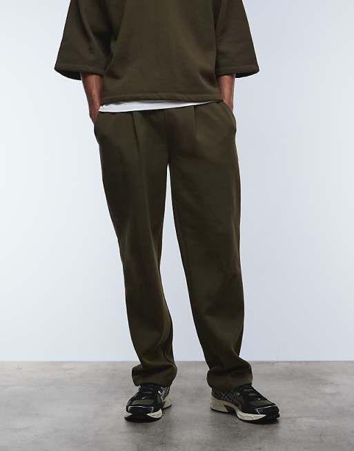 ASOS DESIGN Straight Leg Jogger In Khaki