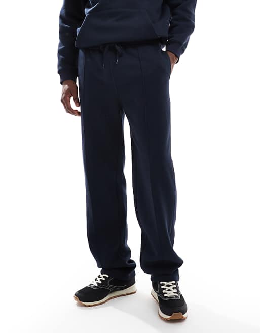 ASOS DESIGN Straight Leg Jogger In Navy