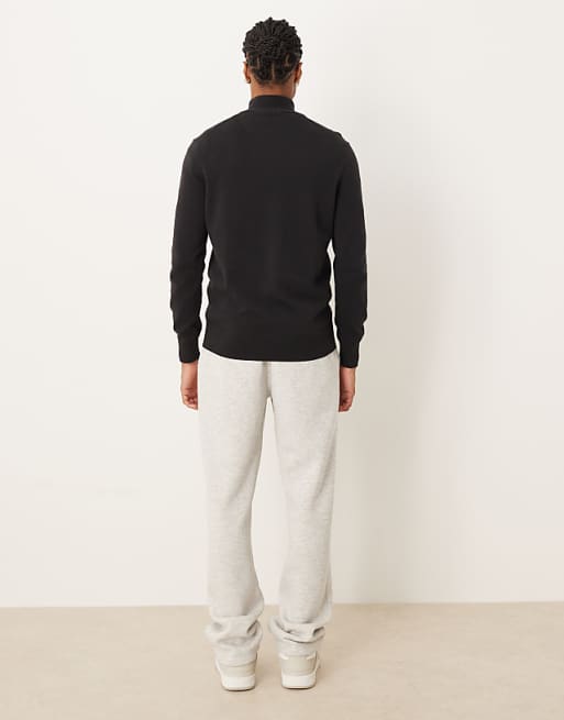 ASOS DESIGN Straight Leg Jogger With Pintuck In Light Grey