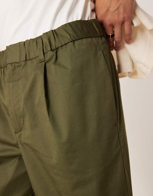 ASOS DESIGN Straight Leg Jort In Light Green