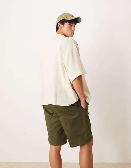 ASOS DESIGN Straight Leg Jort In Light Green
