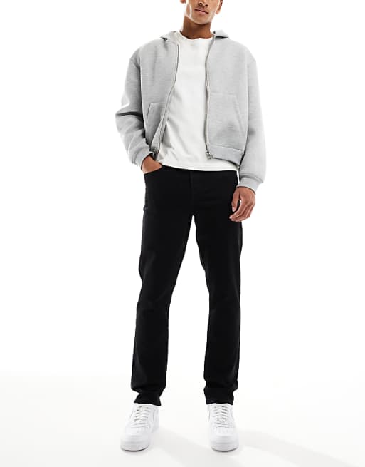 ASOS DESIGN stretch slim jeans in black