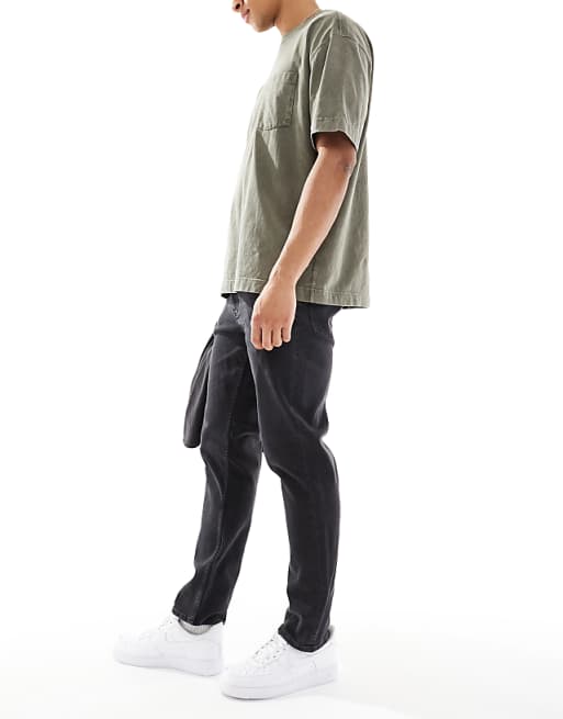 ASOS DESIGN Stretch Slim Jeans In Washed Black