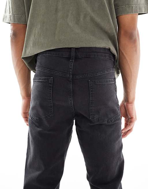 ASOS DESIGN Stretch Slim Jeans In Washed Black