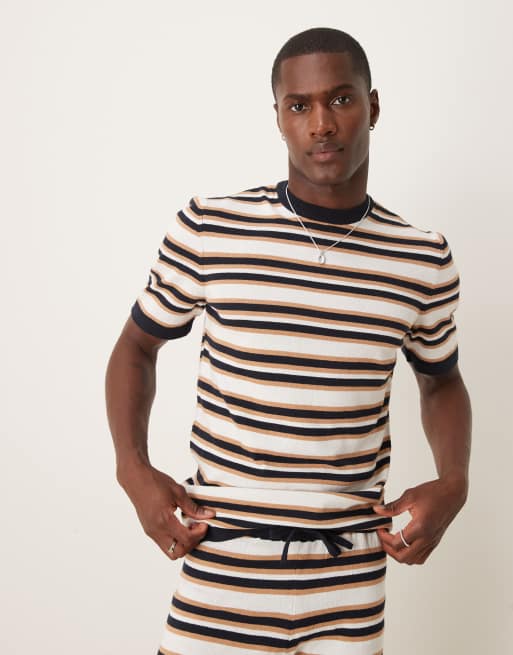 ASOS DESIGN Stripe Knitted Co Ord