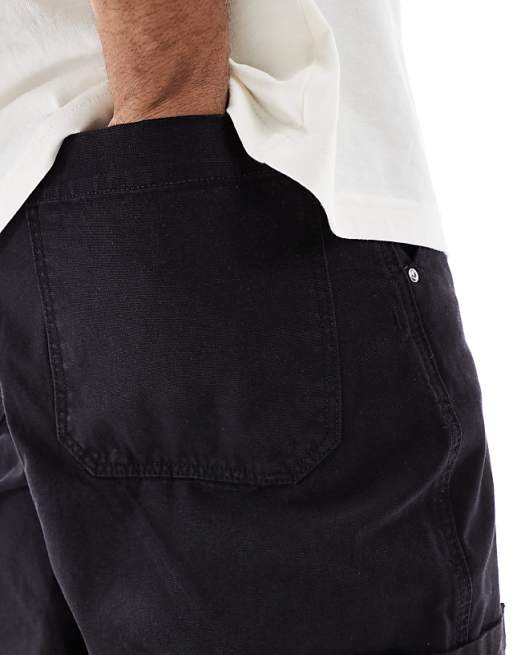 ASOS DESIGN Super Baggy Cargo Trousers In Black