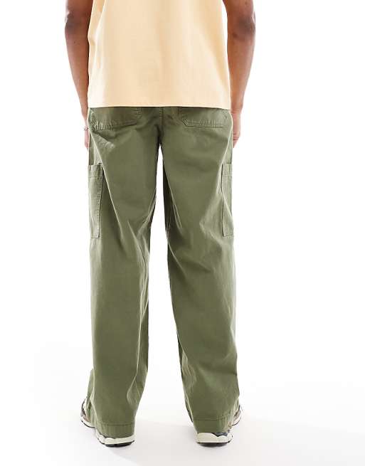 ASOS DESIGN Super Baggy Cargo Trousers In Khaki