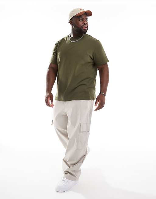 ASOS DESIGN Super Baggy Cargo Trousers With Elasticated Waist In Grey