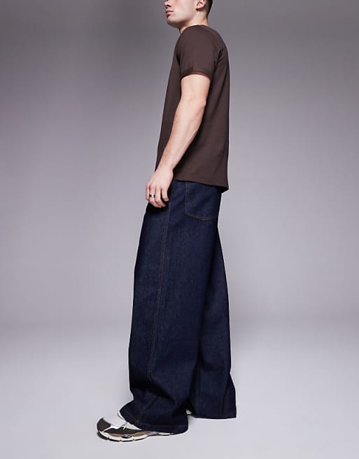 ASOS DESIGN Super Baggy Jeans In Raw Wash