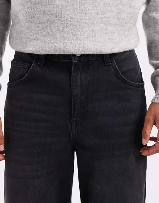 ASOS DESIGN Super Baggy Jeans In Washed Black