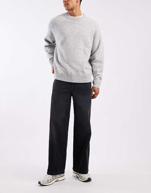 ASOS DESIGN super baggy jeans in washed black