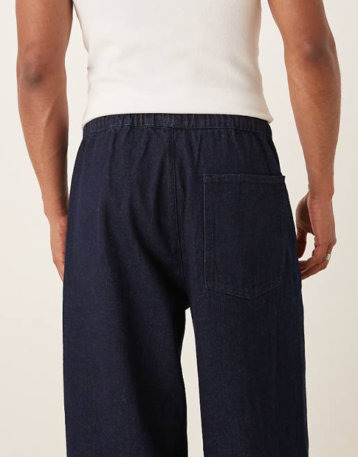 ASOS DESIGN Super Baggy Lightweight Jean In Raw Wash