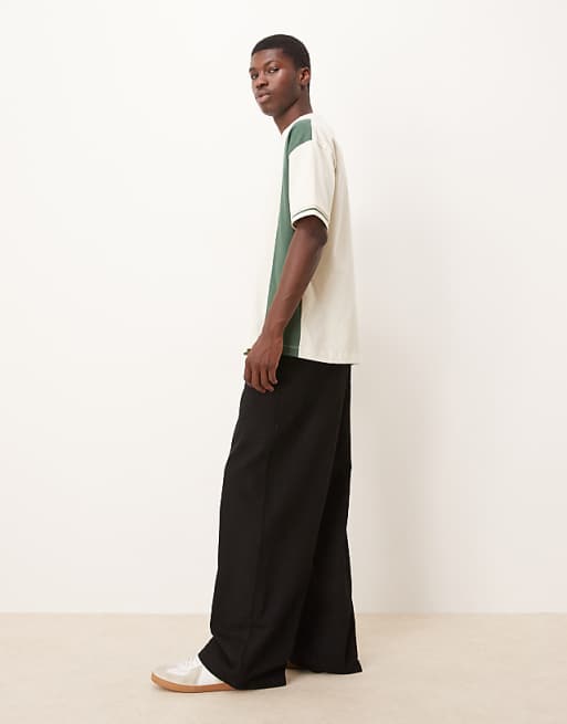 ASOS DESIGN Super Baggy Lightweight Jeans In Washed Black