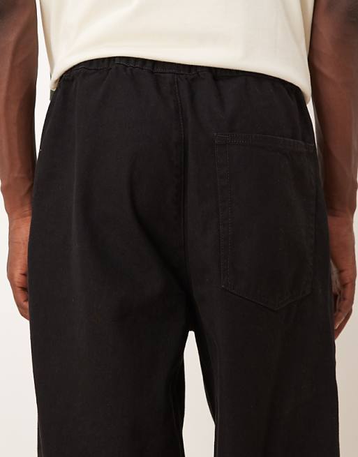 ASOS DESIGN Super Baggy Lightweight Jeans In Washed Black