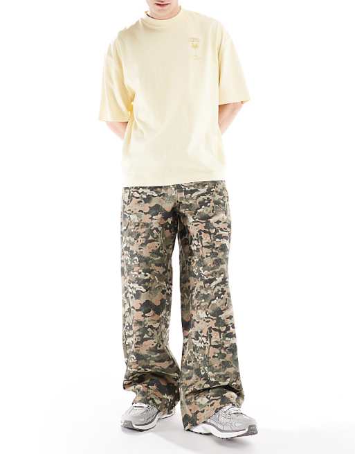 ASOS DESIGN Super Baggy Trousers In Camo