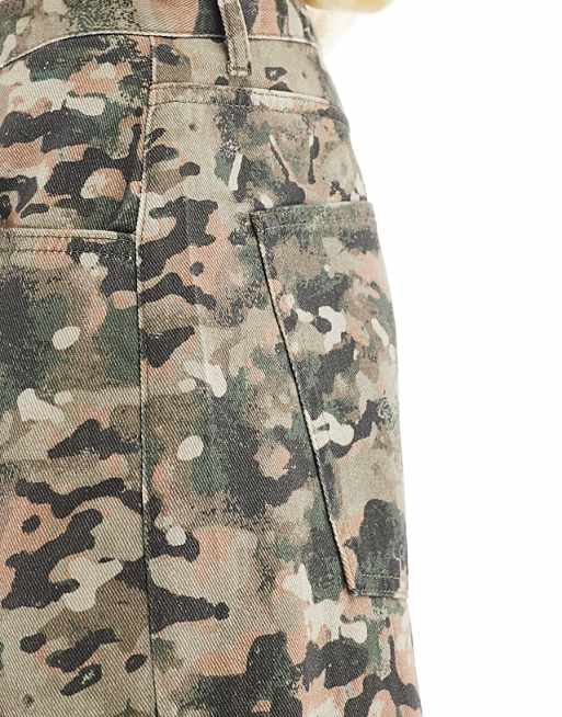 ASOS DESIGN Super Baggy Trousers In Camo