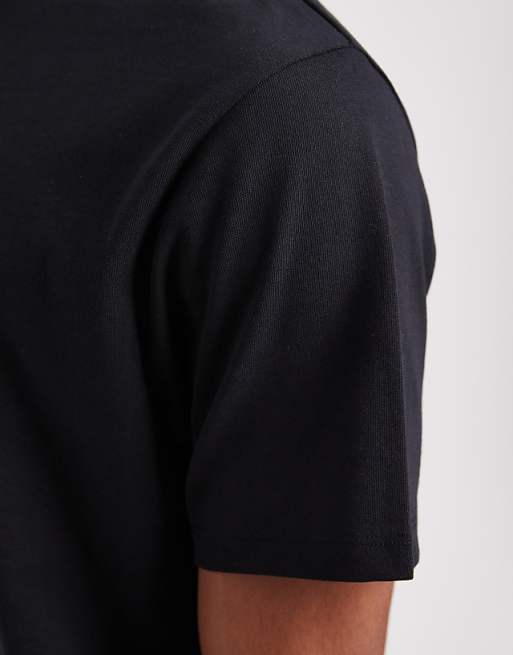 ASOS DESIGN Super Heavyweight Crew Neck T-shirt In Black