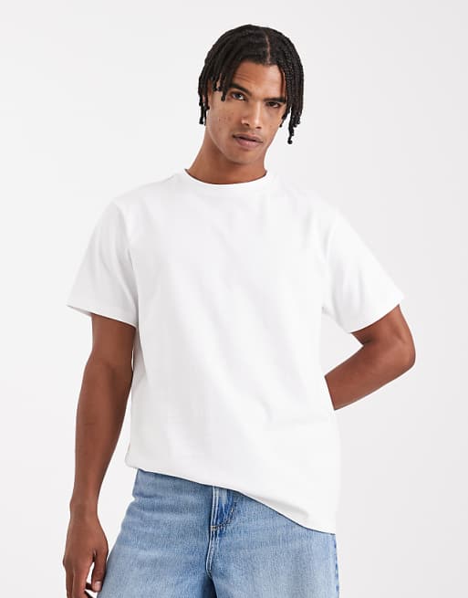 ASOS DESIGN super heavyweight crew neck t-shirt in white