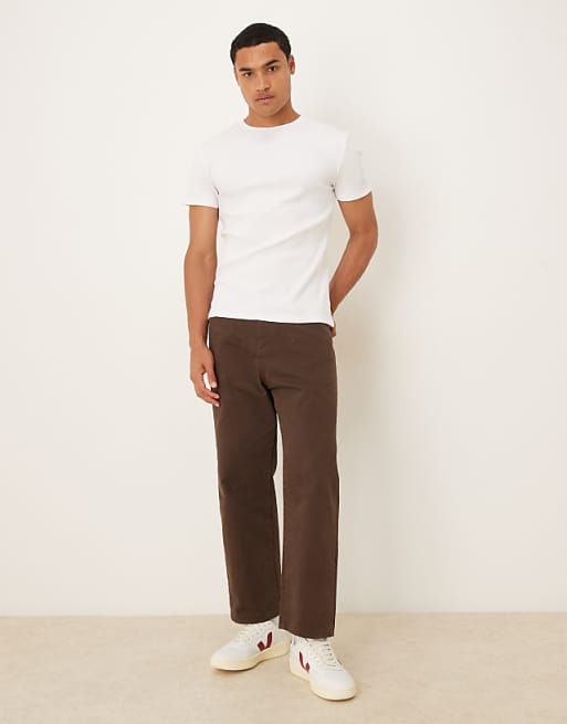 ASOS DESIGN Super Heavyweight Muscle Fit T-shirt In White Rib