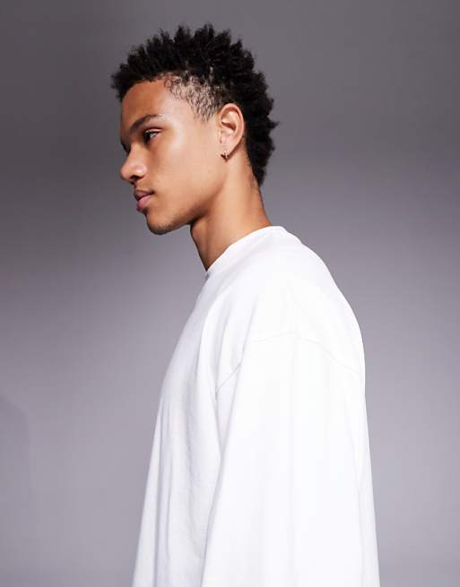 ASOS DESIGN Super Heavyweight Oversized Boxy T-shirt In Cream