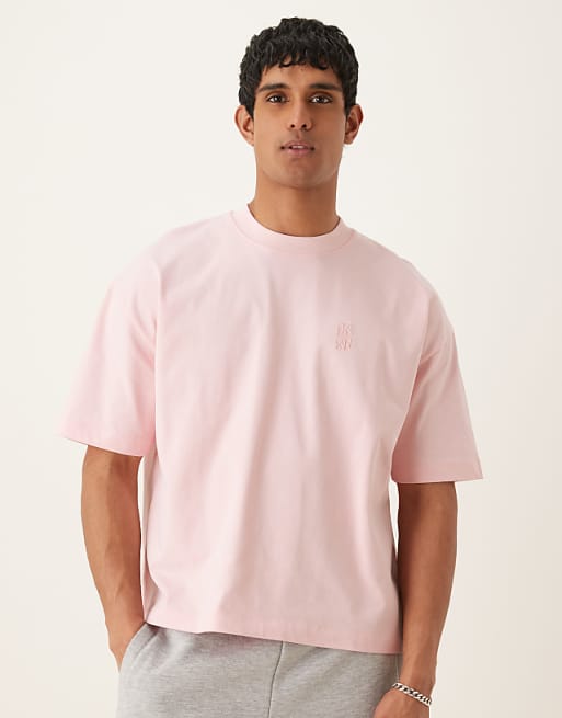 ASOS DESIGN super heavyweight oversized boxy t-shirt in pink