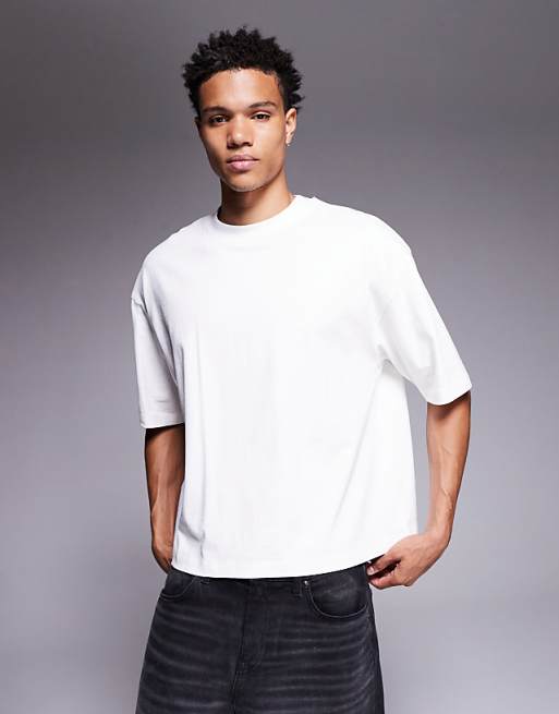ASOS DESIGN super heavyweight oversized boxy t-shirt in cream